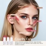 KIMUSE Face Sticks Trio, Cream Blush Stick & Highlighter Stick & Contour Stick for Sculpt the Cheeks, Long Lasting Cream Contour Stick Trio for Face Makeup, with Brush - Image 7