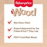 Fisher-Price Wood Preschool Toy Lacing Activity Cards, Tiny Garden 10-Piece Set for Fine Motor Skill Development Kids Ages 3+ Years (Amazon Exclusive) - Image 5