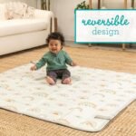 Infantino Foldable Soft Foam Play Mat, Baby Play Mat for Tummy Time & Floor Play, Lightweight, Easy to Store, Wipeable, Rainbows - Image 6