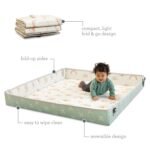 Infantino Foldable Soft Foam Play Mat, Baby Play Mat for Tummy Time & Floor Play, Lightweight, Easy to Store, Wipeable, Rainbows - Image 8