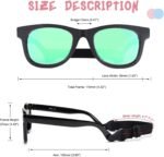 COASION Bendable Flexible Polarized Newborn Baby Sunglasses with Strap for Infant Boys Girls Age 0-12 Months CA8042 - Image 6
