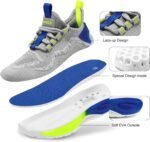 RUNSIDE Boys Girls Sneakers, Lace up Kids Tennis Shoes for Walking/Running Lightweight Breathable Gym Shoes Outdoor, Little Kid/Big Kid - Image 4
