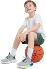 RUNSIDE Boys Girls Sneakers, Lace up Kids Tennis Shoes for Walking/Running Lightweight Breathable Gym Shoes Outdoor, Little Kid/Big Kid - Image 7