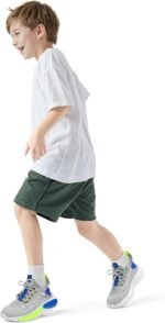 RUNSIDE Boys Girls Sneakers, Lace up Kids Tennis Shoes for Walking/Running Lightweight Breathable Gym Shoes Outdoor, Little Kid/Big Kid - Image 8