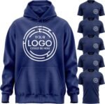 Work Shirts for Men, 5 Pack T-Shirt 1 Hoodie, Hi Vis Custom Workwear Uniforms High Visibilty, Custom Shirts Hoodie Small Business Company Black - Image 6