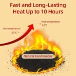 10 Count Adhesive Heat Patches for Neck, Knee, Upper or Lower Back, Air-Activated Heat Therapy Pads for Stiffness, Sprains, and More, Stick to Clothing, 5x3.7 in - Image 6