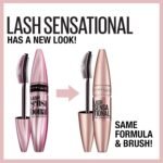 Maybelline Lash Sensational Washable Mascara, Lengthening and Volumizing for a Full Fan Effect, Brownish Black, 1 Count - Image 3