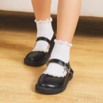 6 Pairs Toddler Ruffle Socks for Girls Baby Grip Socks Non Slip Socks Cute Grippy Frilly - Image 4