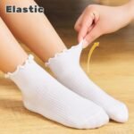 6 Pairs Toddler Ruffle Socks for Girls Baby Grip Socks Non Slip Socks Cute Grippy Frilly - Image 7