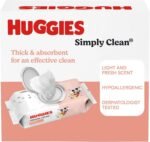 Huggies Simply Clean Unscented Baby Diaper Wipes, 11 Flip-Top Packs (704 Wipes Total), Packaging May Vary - Image 11