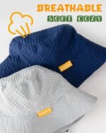 HONGTEYA Baby Sun Hat Toddler Boy Bucket Hat Kids Summer Beach Hat Wide Brim Sun Protection - Image 4