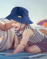 HONGTEYA Baby Sun Hat Toddler Boy Bucket Hat Kids Summer Beach Hat Wide Brim Sun Protection - Image 7