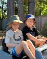 HONGTEYA Baby Sun Hat Toddler Boy Bucket Hat Kids Summer Beach Hat Wide Brim Sun Protection - Image 8