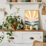 Ninonly 4 Pack Paint by Numbers Kit for Adults Framed Canvas, Sunset Paint by Number Arts for Beginners with Wooden Easel, Brushes, Acrylic Set, 9 * 12 Inch - Image 8