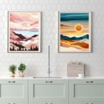 Ninonly 4 Pack Paint by Numbers Kit for Adults Framed Canvas, Sunset Paint by Number Arts for Beginners with Wooden Easel, Brushes, Acrylic Set, 9 * 12 Inch - Image 9