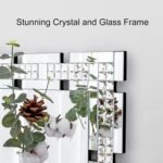 Chende 32" x 47" Large Wall Mirror for Decor, Living Room Decorative Mirror with Crystal, Beveled Edge and Glass Frame, Modern Rectangular Wall Decor Entrance, Fireplace, Home Office - Image 4