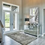 Chende 32" x 47" Large Wall Mirror for Decor, Living Room Decorative Mirror with Crystal, Beveled Edge and Glass Frame, Modern Rectangular Wall Decor Entrance, Fireplace, Home Office - Image 6