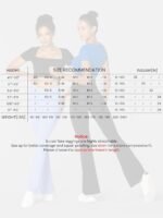 Sunzel Womens Flare Leggings No Front Seam Flare Yoga Pants with Tummy Control Crossover High Waist - 28" / 30" / 32" / 34" - Image 5