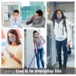 Wecolor 100 Pcs Disposable 3 Ply Earloop Face Masks, Suitable for Home, School, Office and Outdoors (Gray) - Image 8