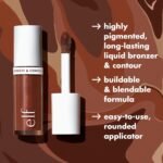 e.l.f. Camo Liquid Bronzer & Contour, Silky Highly Pigmented Formula, Creates a Long-Lasting Bronzed Glow & Natural Look, Vegan & Cruelty-Free, 2 Fair/Light - Image 5