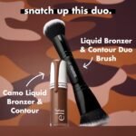 e.l.f. Camo Liquid Bronzer & Contour, Silky Highly Pigmented Formula, Creates a Long-Lasting Bronzed Glow & Natural Look, Vegan & Cruelty-Free, 2 Fair/Light - Image 6
