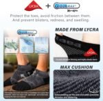 Hylaea No Show Running Athletic Anti-Blister Wicking Coolmax Socks, Seamless Anti-odor - Image 3