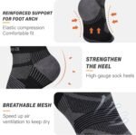 Hylaea No Show Running Athletic Anti-Blister Wicking Coolmax Socks, Seamless Anti-odor - Image 4