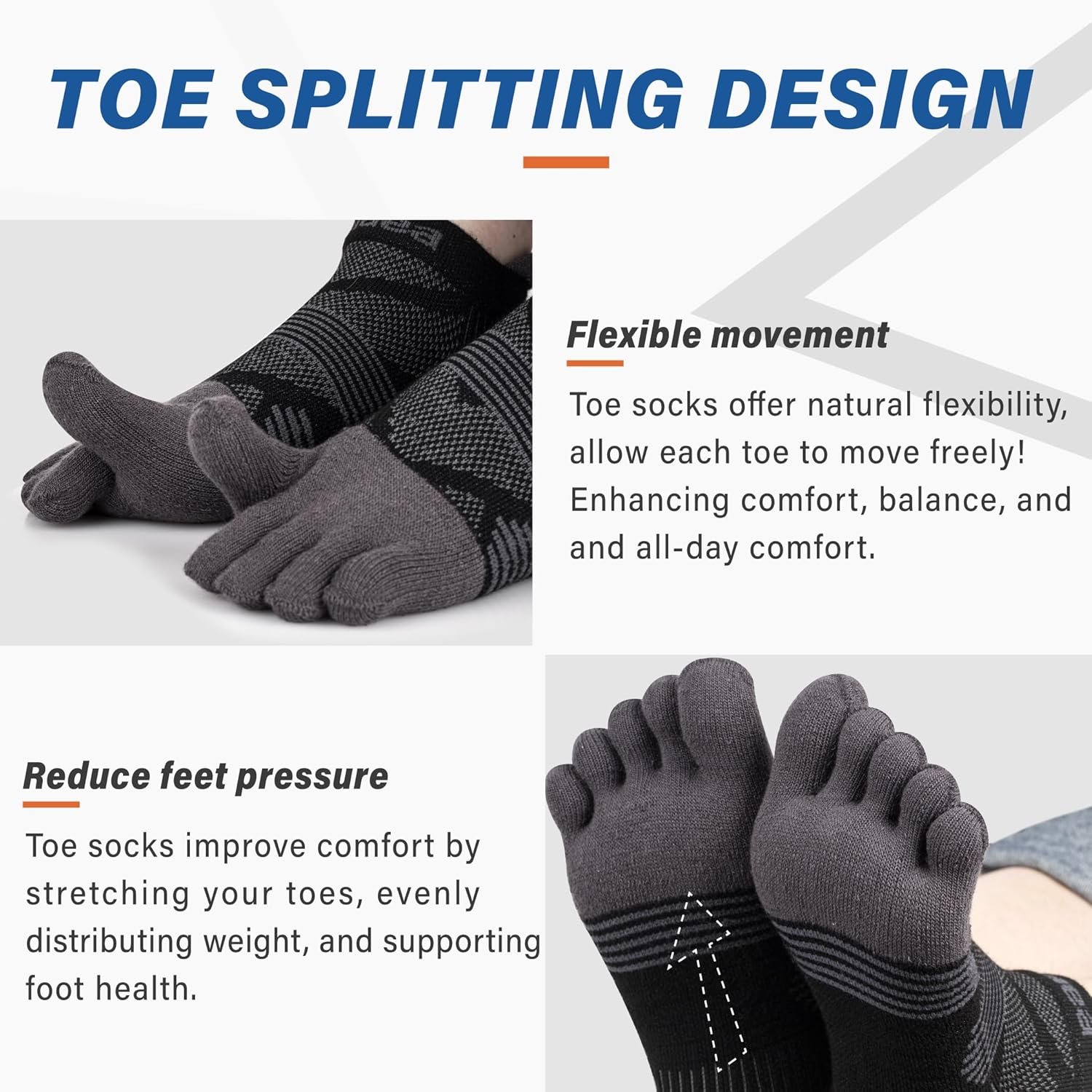 Hylaea No Show Running Athletic Anti-Blister Wicking Coolmax Socks, Seamless Anti-odor - Image 5