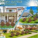 Artificial Plants Outdoor - 18" Wide Set of 2 Faux Boxwood Plants for Outdoor Planters, UV Resistant Artificial Topairy Ball Trees with Spike for Front Porch Decor - Image 6