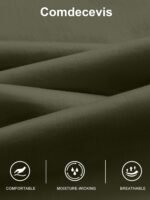 Comdecevis Men's Casual Cargo Pants Workout Joggers Stretch Sweatpants Hiking Drawstring Tactical Pants with Multi Pockets - Image 5