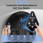 Shiatsu Foot Massager with Heat,Vibration,Air Compression and Deep Kneading for Plantar Fasciitis, Neuropathy,Improve Foot Wellness,Gifts for Women & Men（Black） - Image 3