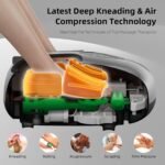 Shiatsu Foot Massager with Heat,Vibration,Air Compression and Deep Kneading for Plantar Fasciitis, Neuropathy,Improve Foot Wellness,Gifts for Women & Men（Black） - Image 4