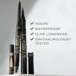 tarte Sex Kitten Liquid Liner – Black Full Size Liquid Eyeliner Pen with Castor Oil for Bold, Nourished Lashes, Waterproof, All-Day Wear, Easy to Apply, Vegan & Cruelty Free - Image 8