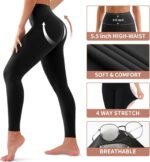 4 Pack Leggings for Women Butt Lift High Waisted Tummy Control No See-Through Yoga Pants Workout Running Leggings - Image 6