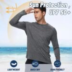 3 Pack Long Sleeve Shirts for Men - Quick Dry Moisture Wicking UV Sun Protection T-Shirts for Fishing Workout Athletic Gym - Image 3
