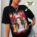 Generic Personalized Bootleg Rap Shirts for Girlfriend & Boyfriend, Custom Tee with Vintage Face Photo, Gift Idea for Birthday and Valentines Day Black, Small-XX-Large - Image 5