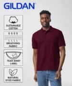 Gildan Custom Polo Shirts - Personalized Short Sleeve Golf Shirt for Adult Men Women Unisex - Add Your Image, Text, or Photo - Image 5