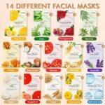 70 Pack Sheet Face Masks Skincare, Hydrating Face Masks Suitable for All Skin Types, Bulk Facial Mask Gifts Set for Women Skin Care, Home Skincare Spa for Sensitive Skin - Image 4