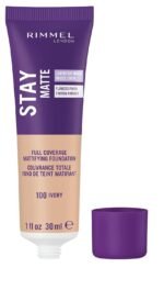 Rimmel London Stay Matte Liquid Mousse - 091 Light Ivory - Foundation, Lightweight, Shine Control, Oil-Free, 1oz - Image 3
