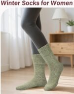 Loritta Wool Socks for Women Warm Winter Socks Knit Crew Calf Hiking Boot Sock Stocking Stuffers Gifts - Image 8
