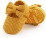 Baby Girls Mary Jane Flats with Bowknot Floral Princess Wedding Dress Shoes Soft Newborn Infant Crib First Walkers Prewalker - Image 5