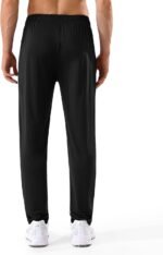 5 Pack Mens Sweatpants with Zipper Pockets Stretch Lightweight Athletic Track Pants for Men Joggers Running Workout Gym - Image 4