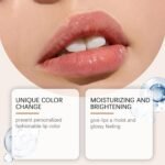 Transferproof Color Changing Lipstick,Gold Crystal Ph Lipstick Color Changing,Clear Lip stick That Changes Color,Long Lasting 24 Hours Moisturizing Glossy Shine Lip Gloss for Women (1pcs) - Image 4