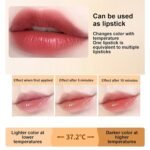 Transferproof Color Changing Lipstick,Gold Crystal Ph Lipstick Color Changing,Clear Lip stick That Changes Color,Long Lasting 24 Hours Moisturizing Glossy Shine Lip Gloss for Women (1pcs) - Image 8