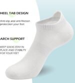 SERISIMPLE Women Ultra Thin Socks Viscose Bamboo Low Cut No Show Ventilating Ankle Anti Odor Arch Support Mesh Socks 5 Pairs - Image 3