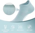 SERISIMPLE Women Ultra Thin Socks Viscose Bamboo Low Cut No Show Ventilating Ankle Anti Odor Arch Support Mesh Socks 5 Pairs - Image 4