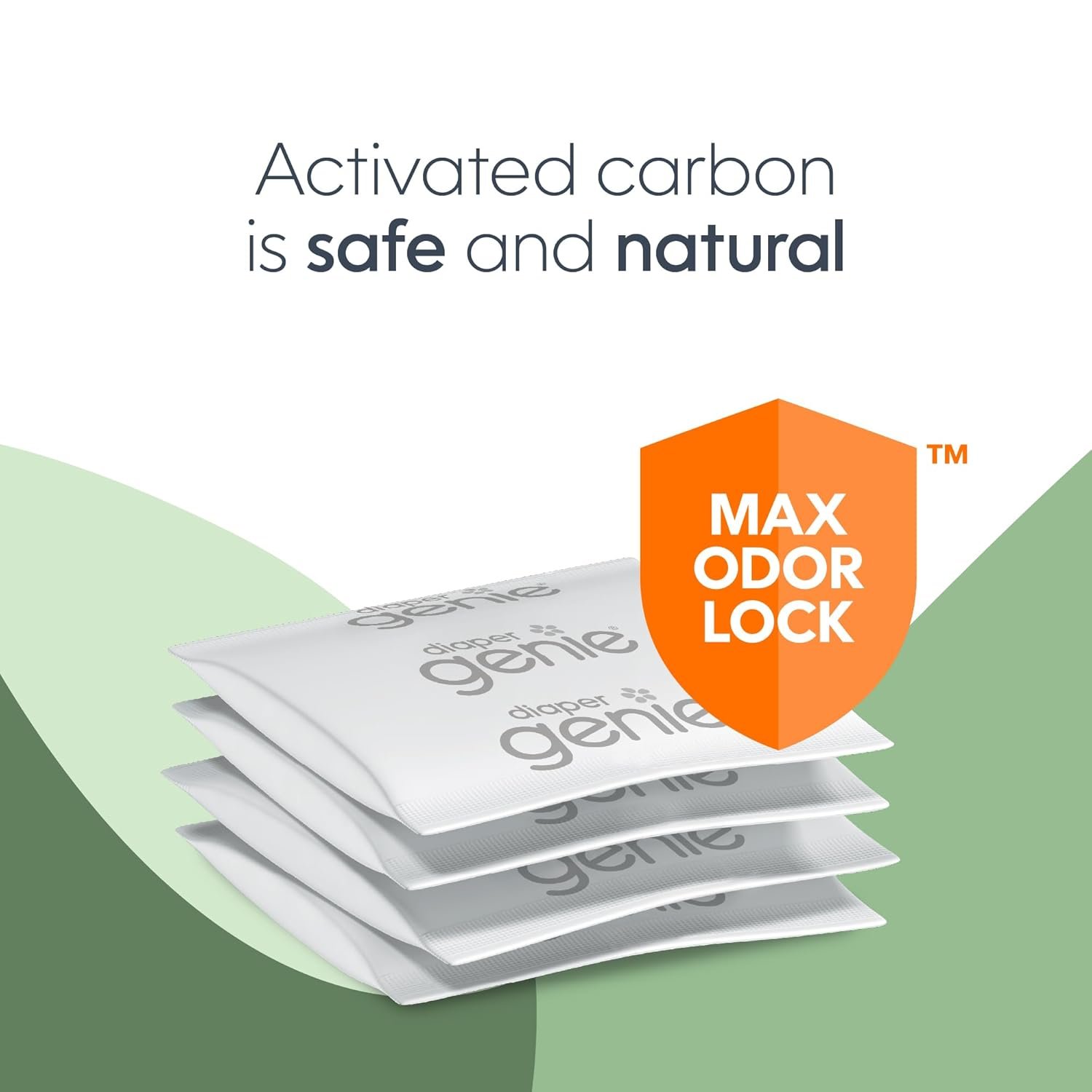 Diaper Genie Carbon Filter (4-Pack) | Diaper Pail Odor Eliminator & Deodorizer | Compatible with the Diaper Genie Complete and Expressions Pail - Image 3