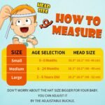 Baby Sun Hat Kids Summer UPF 50+ Toddler Bucket Hat Wide Brim Adjustable Beach Hats for Boys Girls Age 0-6 Years - Image 8