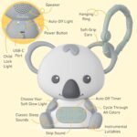 Pure Enrichment PureBaby Hanging Koala Sound Machine - Portable Travel Sleep Aid/Night Light & Detachable Hanging Ring - White Noise, Hush, Lullabies & More Sounds for Car Seat, Stroller & Bassinet - Image 5