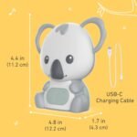 Pure Enrichment PureBaby Hanging Koala Sound Machine - Portable Travel Sleep Aid/Night Light & Detachable Hanging Ring - White Noise, Hush, Lullabies & More Sounds for Car Seat, Stroller & Bassinet - Image 6
